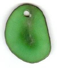 1 Celtic Green Tagua Nut Pendant